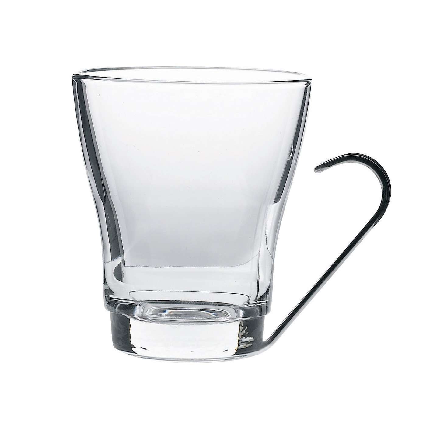 Tea/cappuccino Glass 8oz With Chrome Holer - Test Store #2