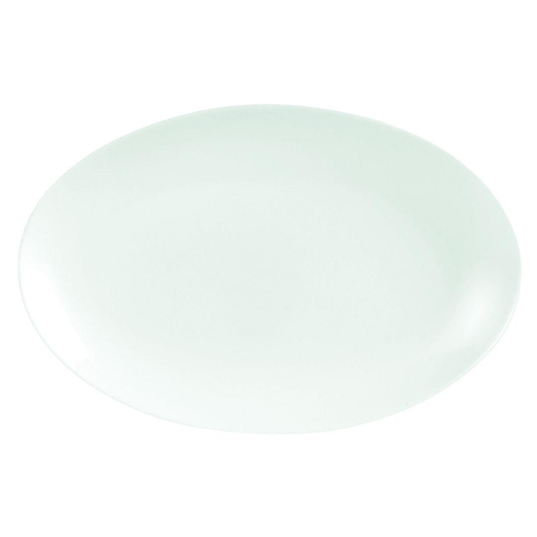 China Extra White Oval Coupe Plate 8.25 20.8cm - Test Store #2